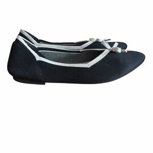 Danskin Black and White Women's Pointy Ballet Flats